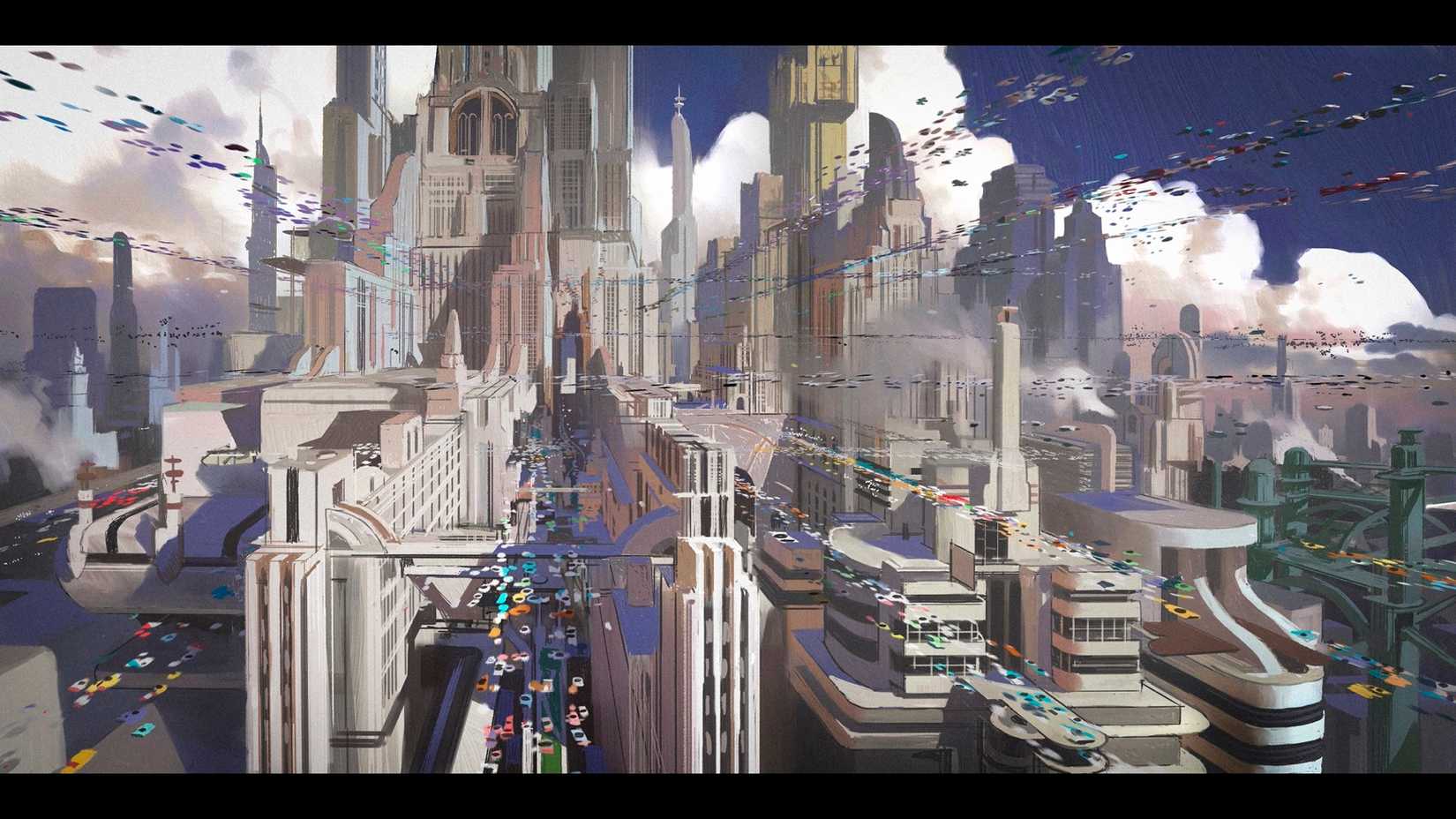 Metropia concept art 2 Netflix Ray Gunn
