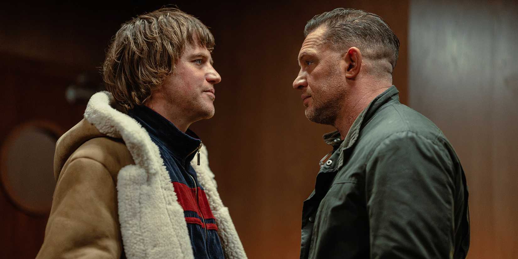 Johnny Flynn and Tom Hardy in MobLand Season 2