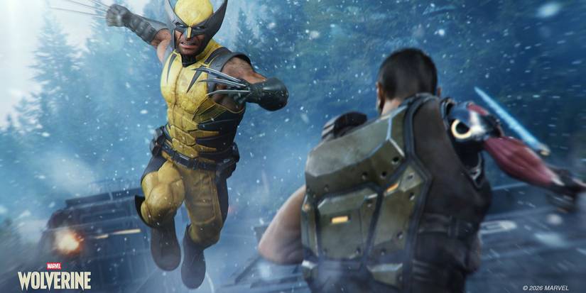 Wolverine jumping at an enemy in Marvel's Wolverine