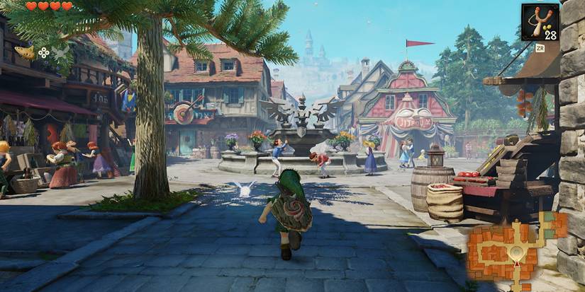Link roaming Hyrule in The Legend of Zelda: Ocarina of Time remake.