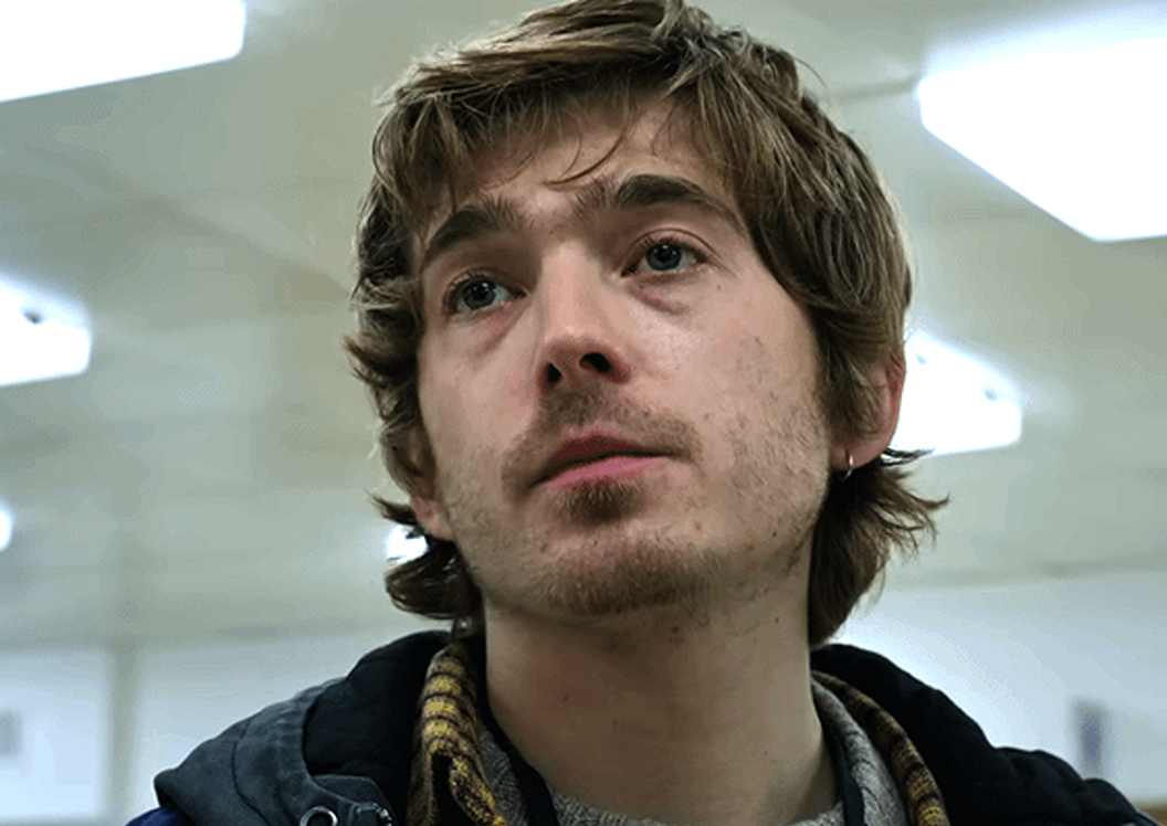 Austin Abrams as Bryan in 'Resident Evil'