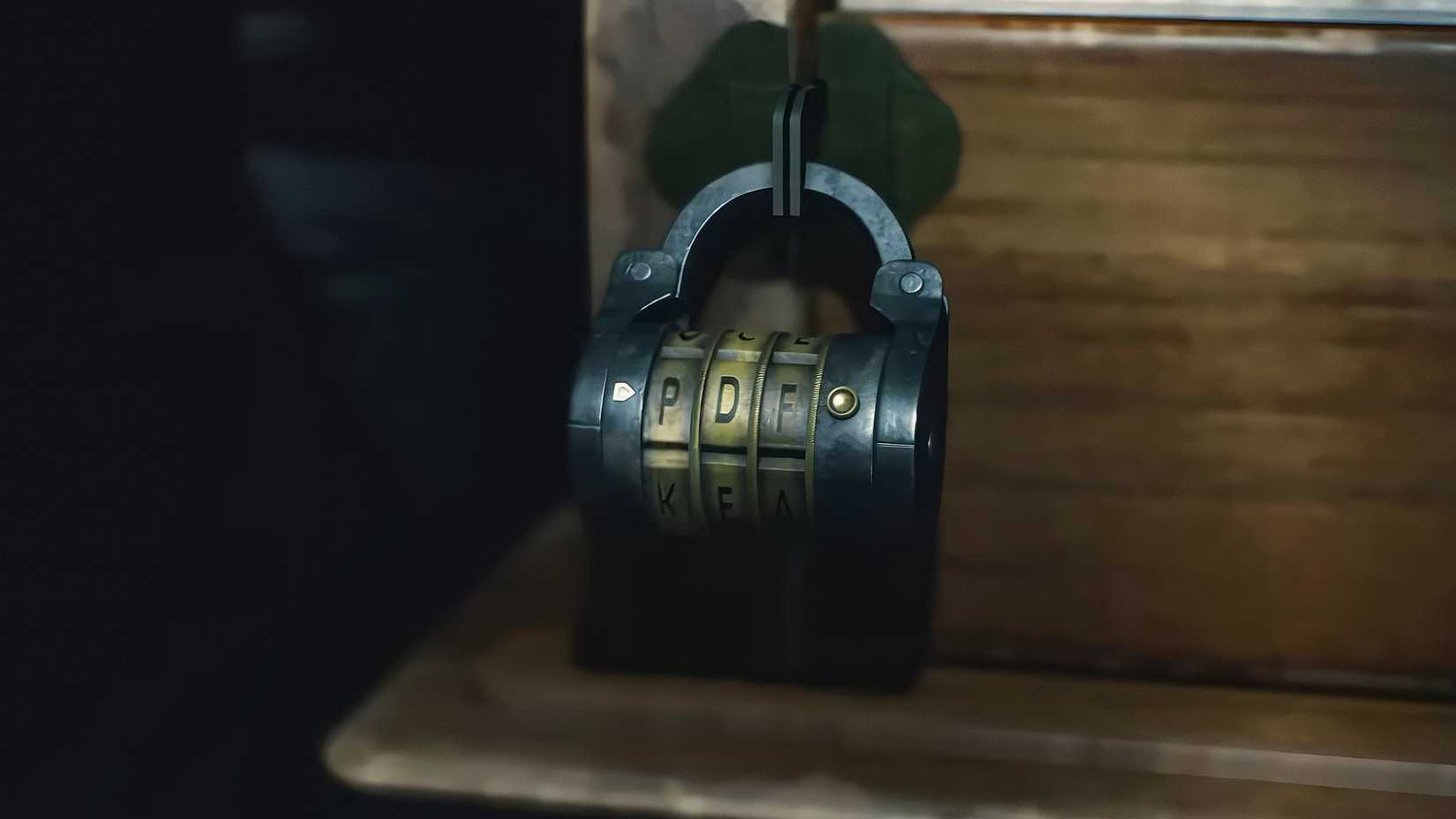 Combination lock in Resident Evil 2.