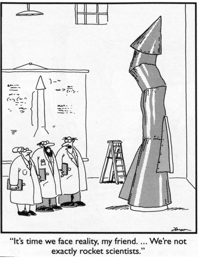 The Far Side rocket science