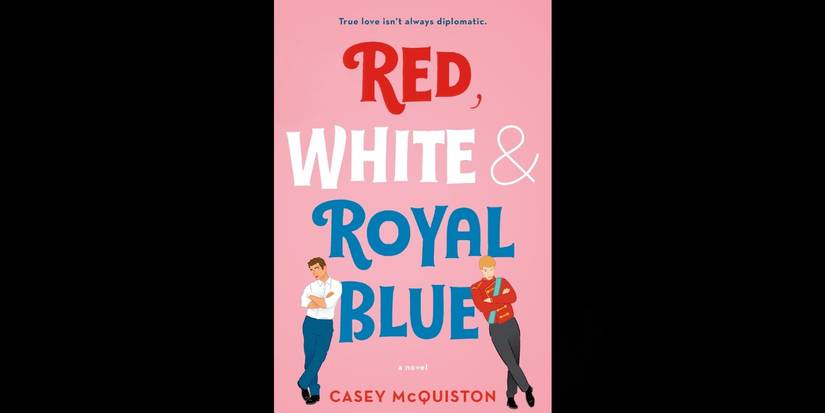 The book cover for Red White and Royal Blue by Casey McQuiston