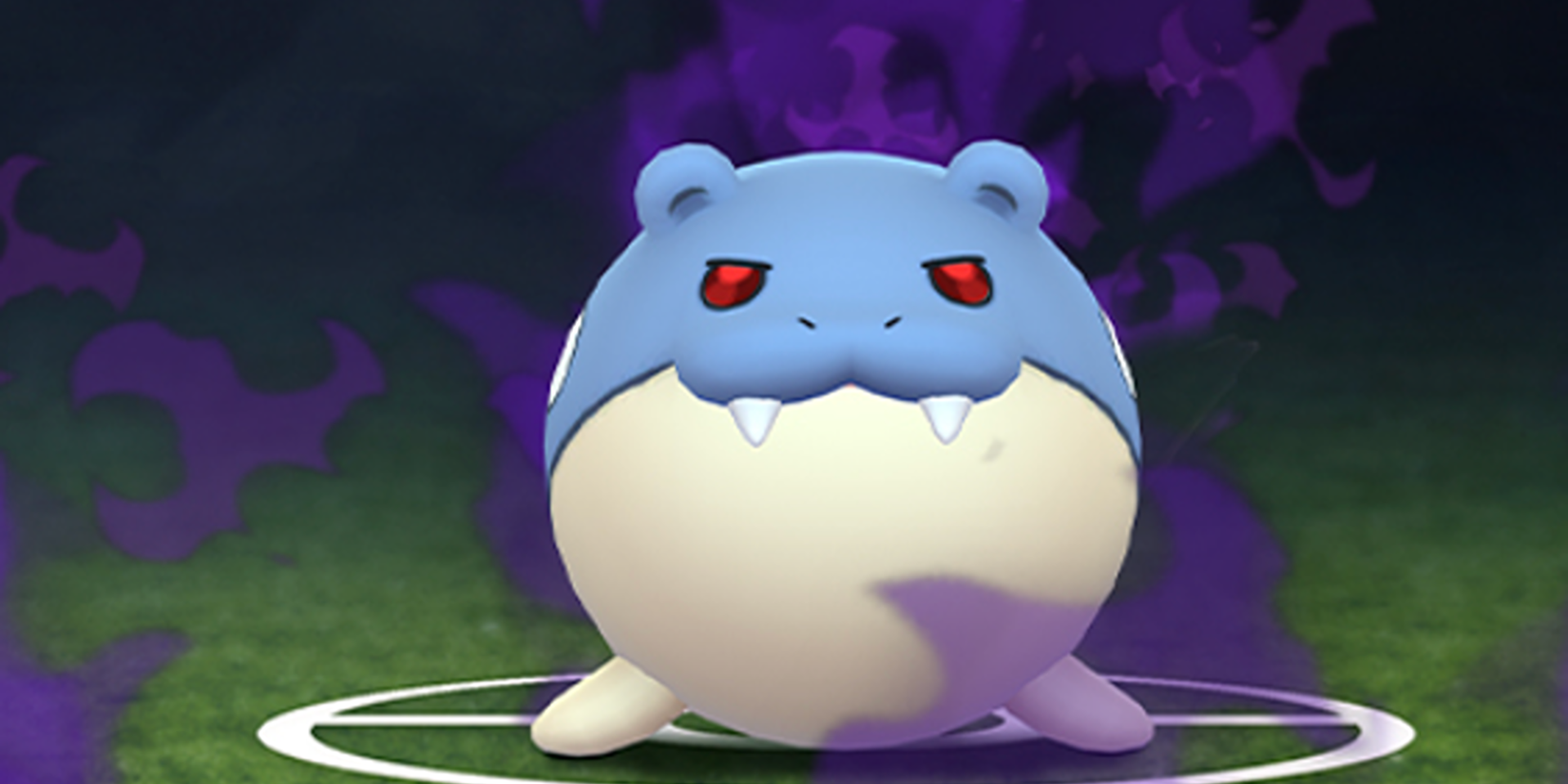 A shadow Spheal in Pokémon GO