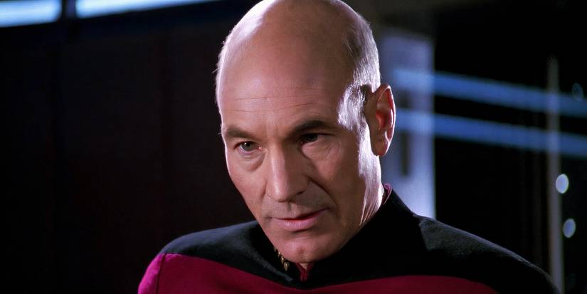 Picard talking to Data in Star Trek: The Next Generation