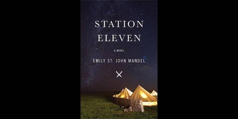 The book cover for 'Station Eleven' by Emily St. John Mandel.