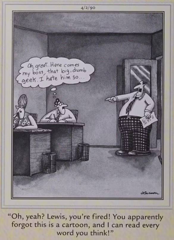 A boss fires an employee in 'The Far Side'