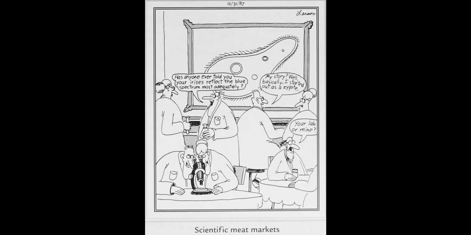 The Far Side - Scientific Meat Markets - 1987