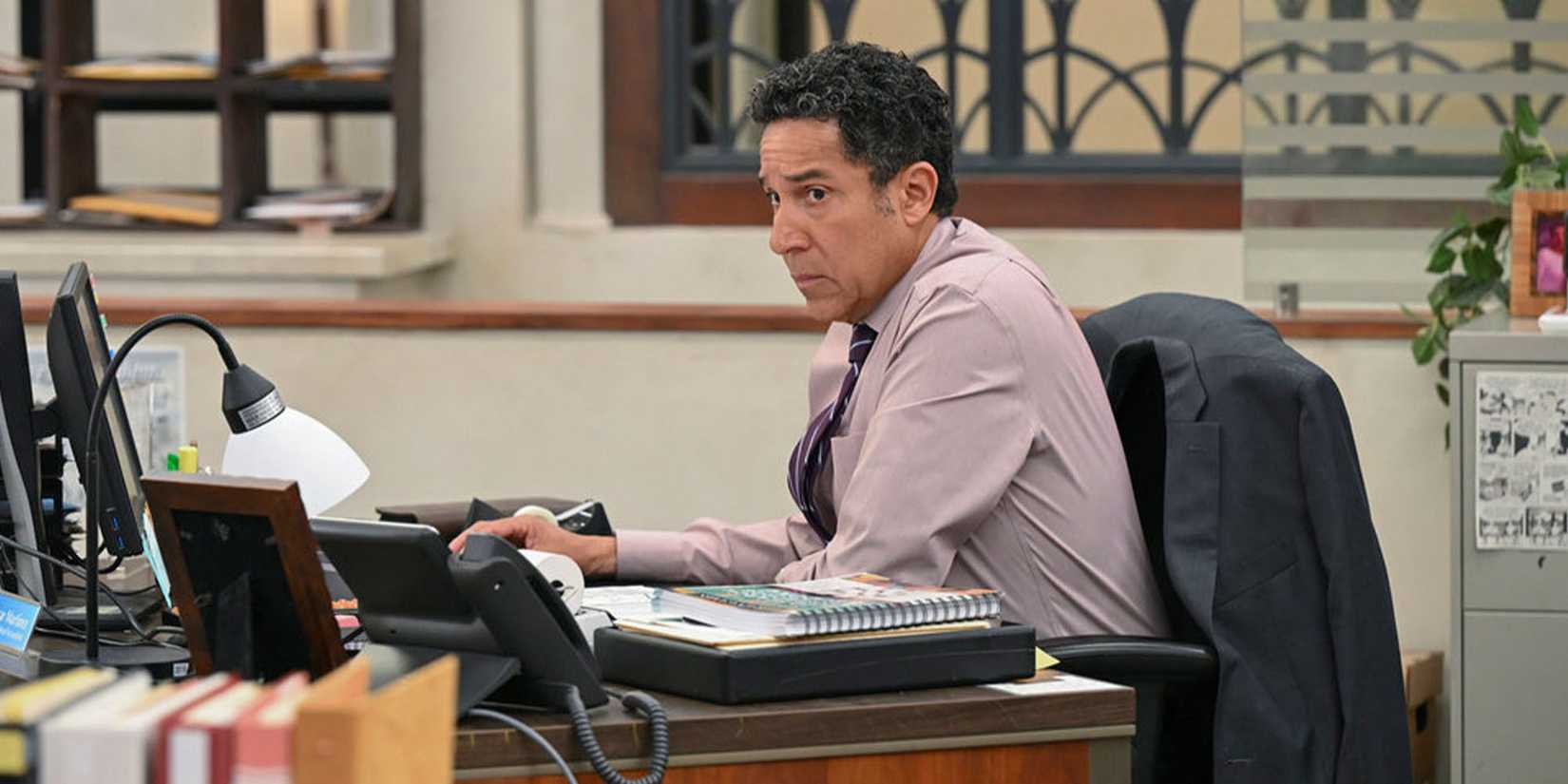 THE PAPER -- Pictured: Oscar Nunez as Oscar Martinez -- (Photo by: John P. Fleenor/Peacock)