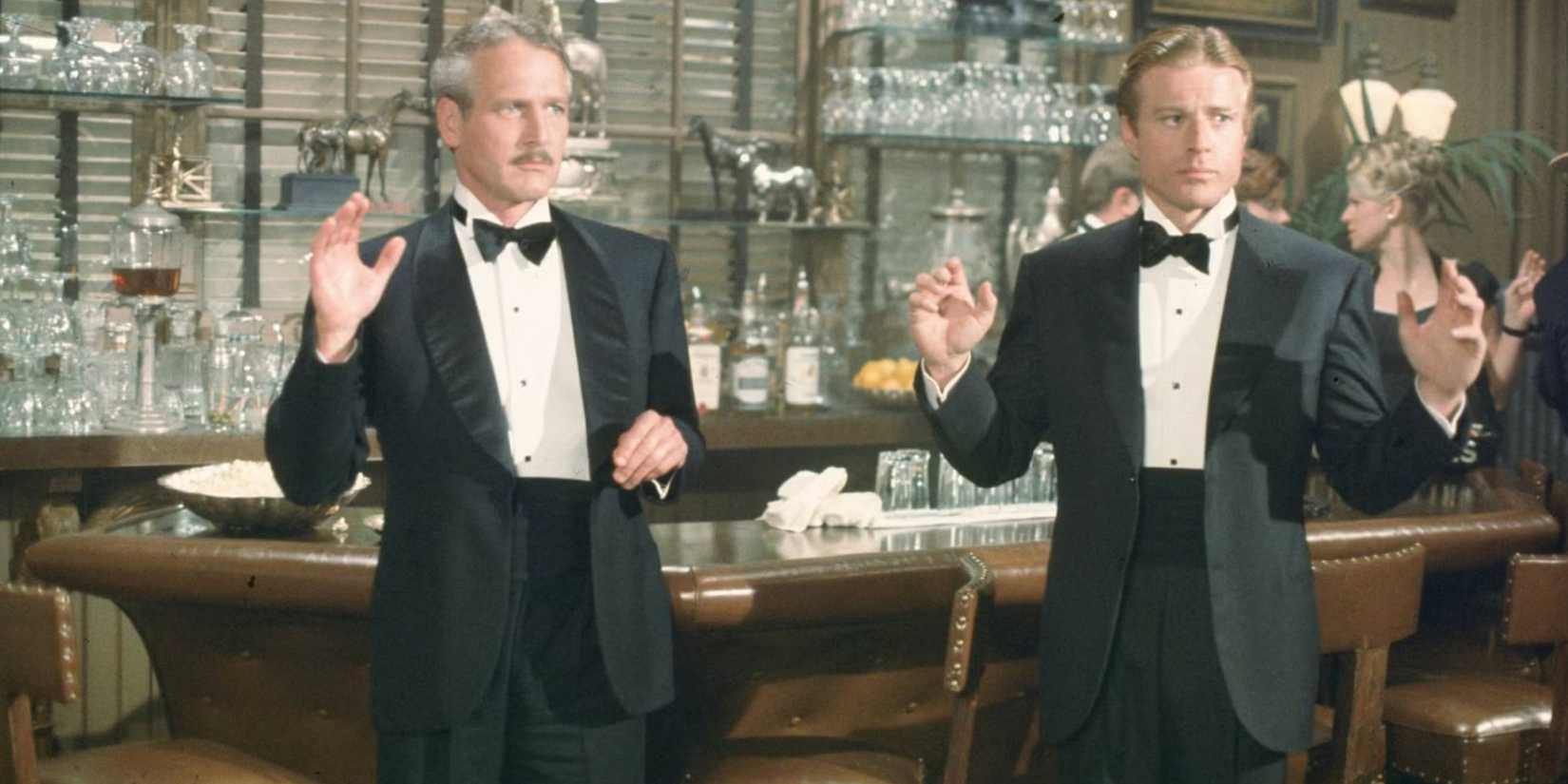 Paul Newman as Henry Gondorff and Robert Redford as Johnny Hooker in The Sting (1973)
