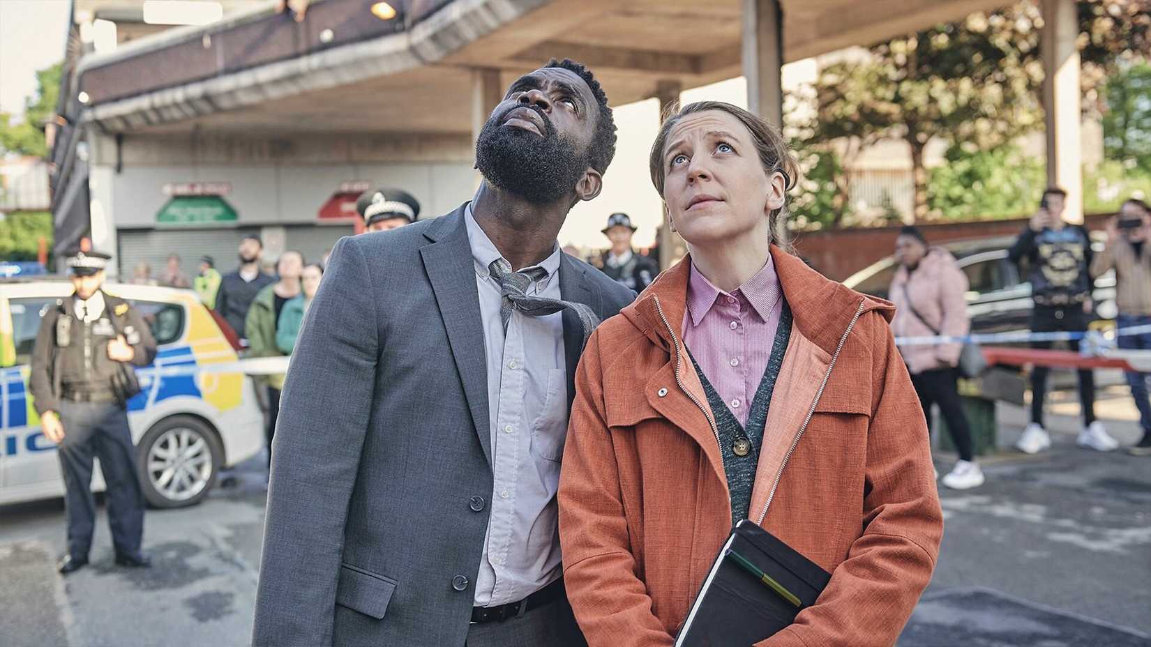 Jimmy Akingbola and Gemma Whelan in The Tower.