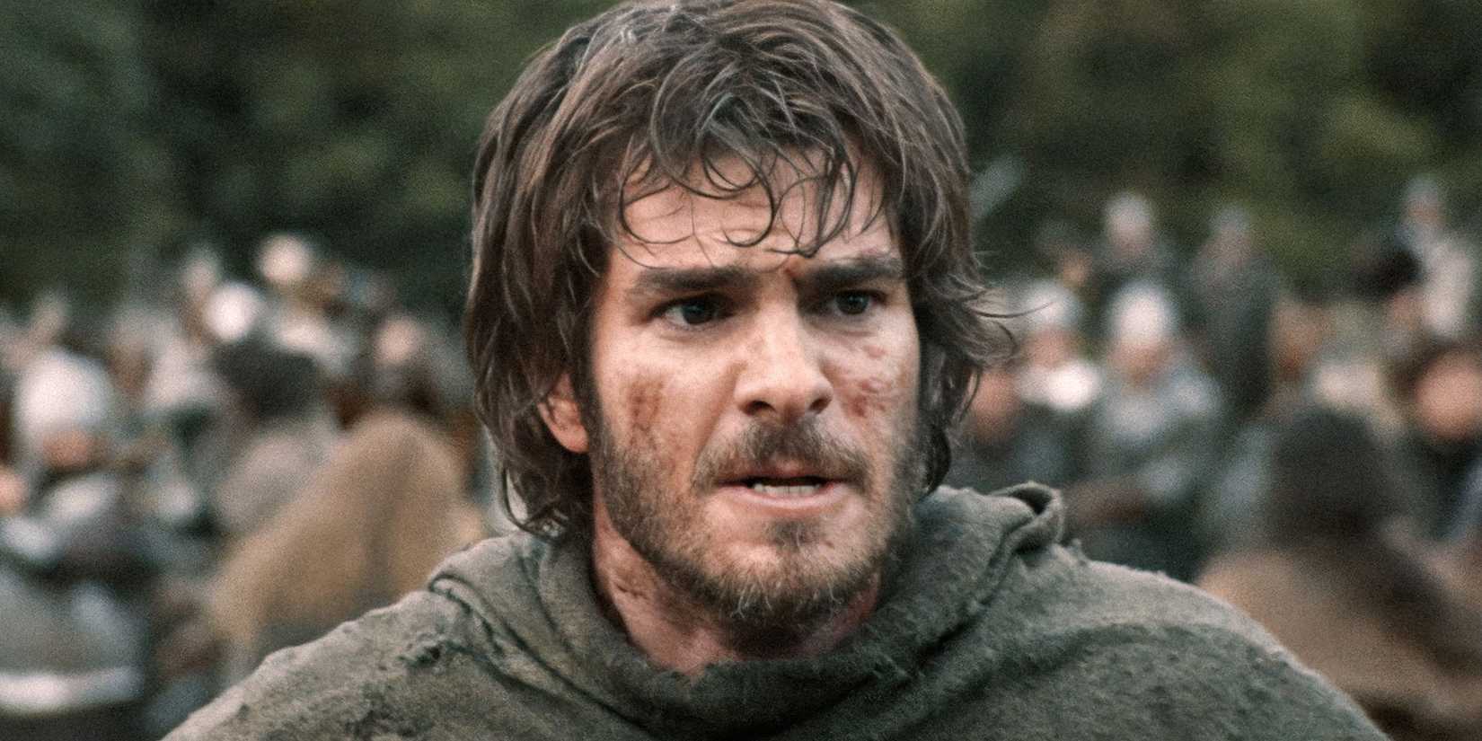Andrew Garfield as the Ploughman in 'The Uprising'