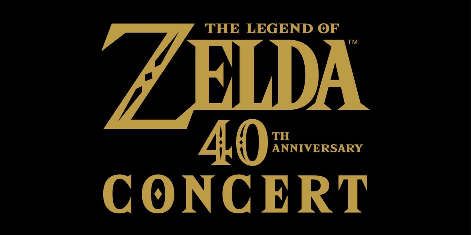 Official logo for The Legend of Zelda 40th Anniversary Concert