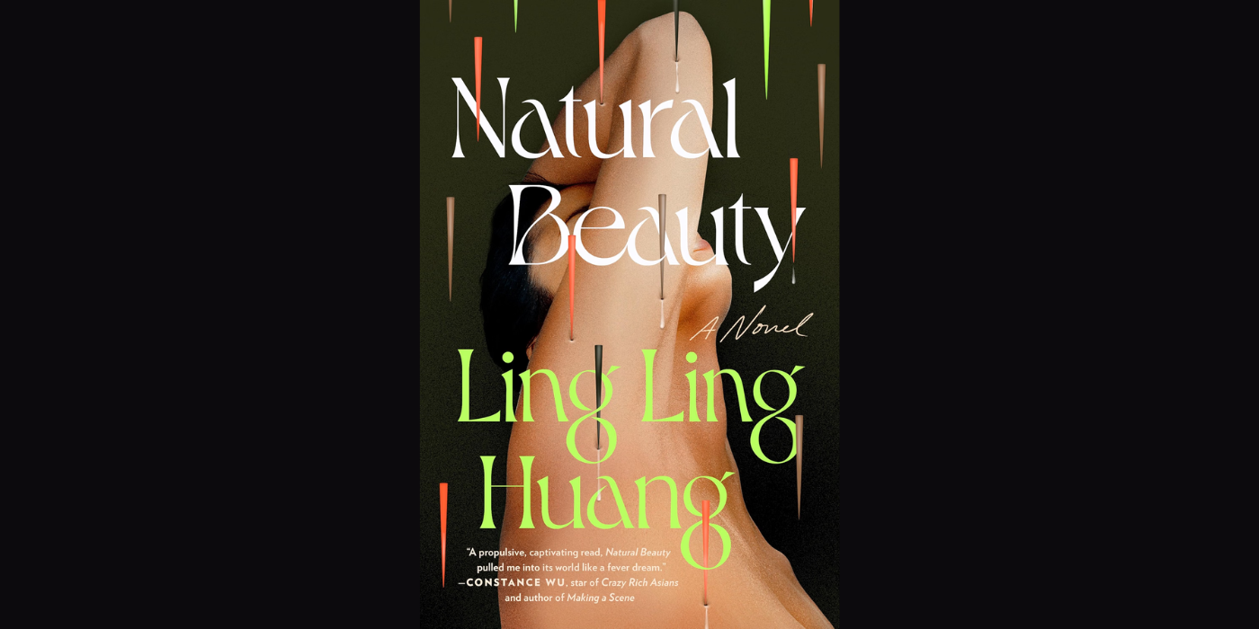 Natural Beauty by Ling Ling Huang book cover on black background.