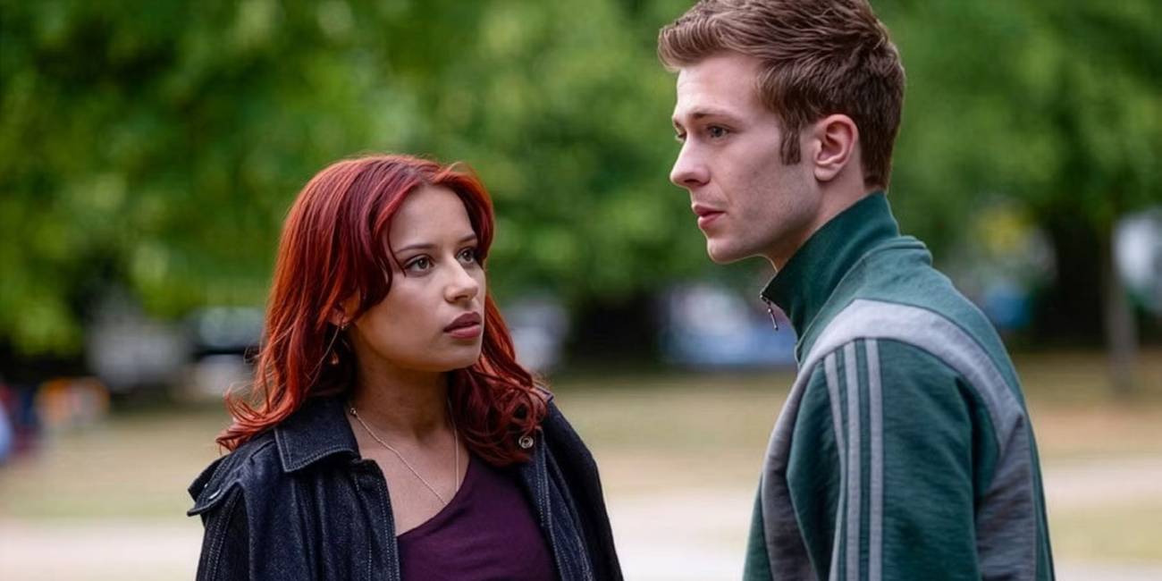 Lauren Morais and Ruaridh Mollica as Lisa Molinari and Tommy Shepherd in VisionQuest