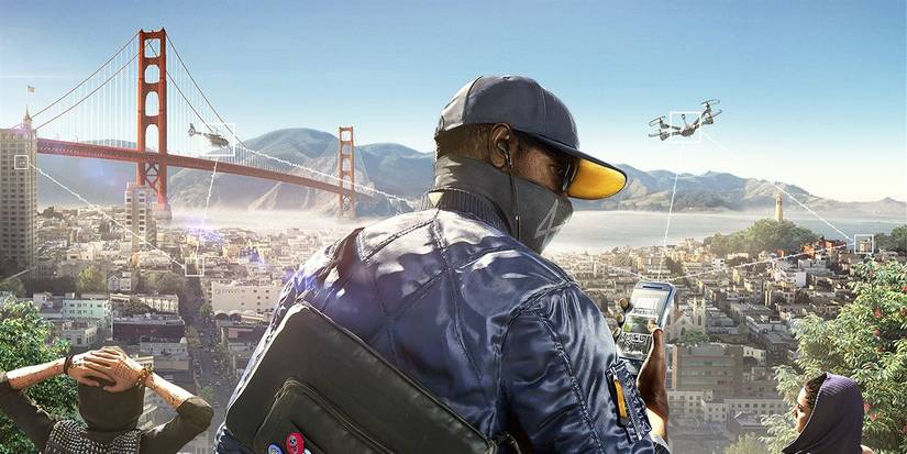 Watch Dogs 2 key art showcasing Marcus Holloway in San Francisco