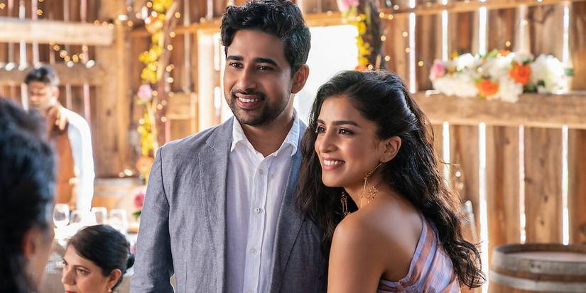Ravi and Asha standing together in Wedding Season