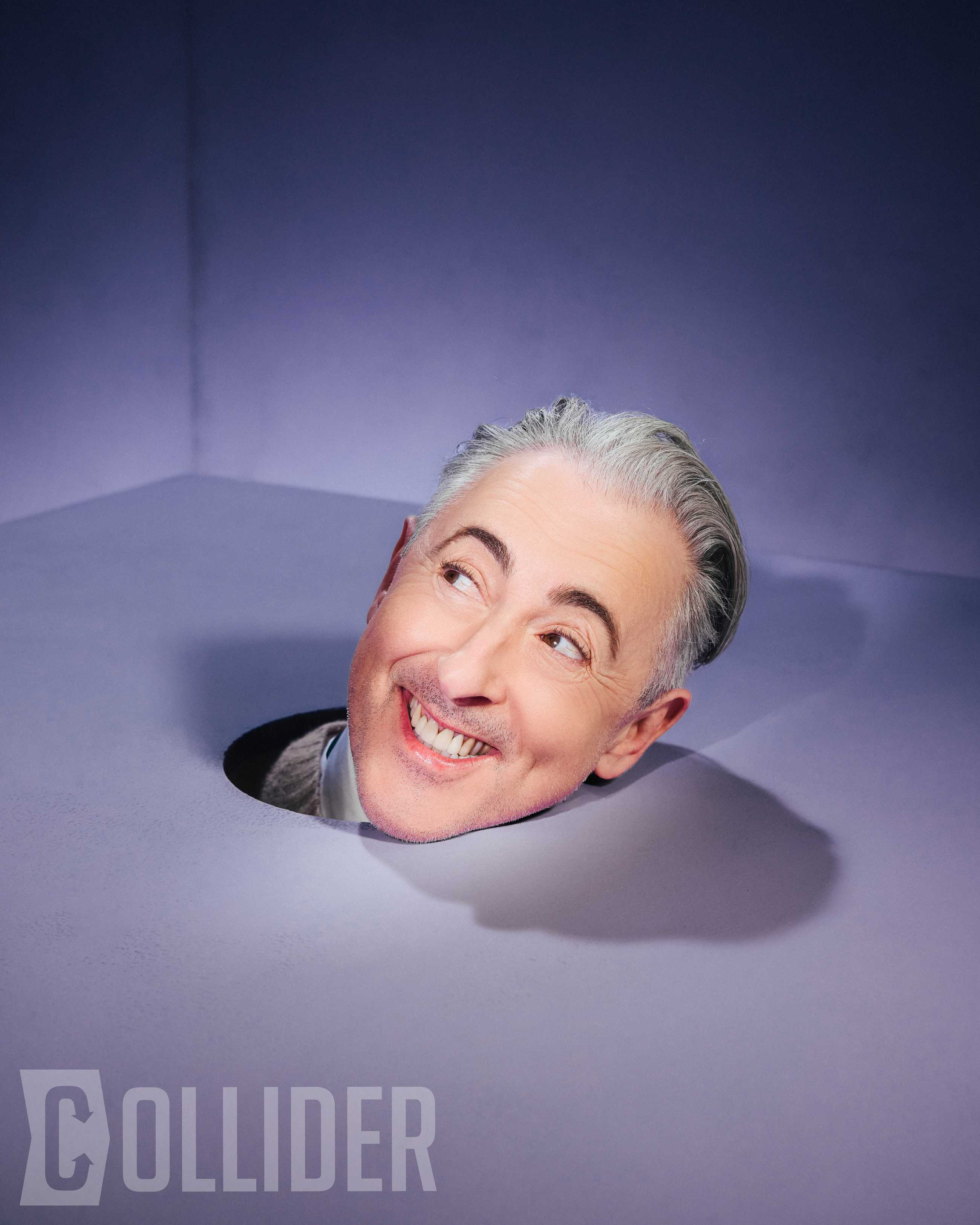 Alan Cumming poses for a portrait in Los Angeles on Oct. 14, 2026. The host of "The Traitors" discusses the upcoming "Romy and Michele" sequel and his return to the Marvel universe in "Avengers: Doomsday." (Lenne Chai for Collider)