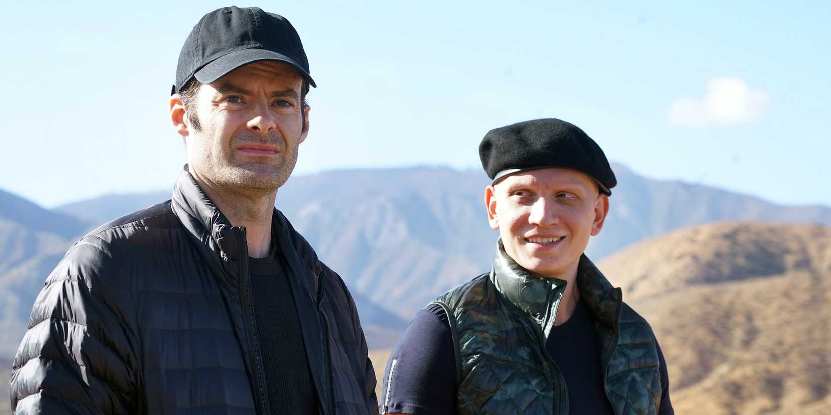 Bill Hader as Barry Berkman and Anthony Carrigan as NoHo Hank in Barry.