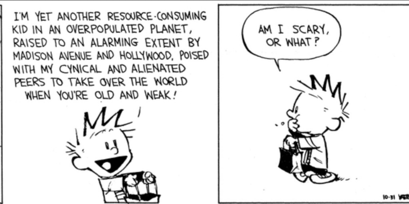Calvin and Hobbes Dark Humor