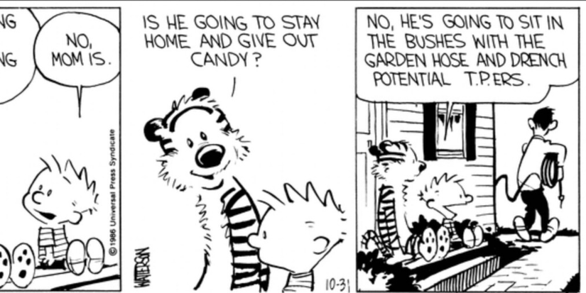 Calvin and Hobbes Halloween