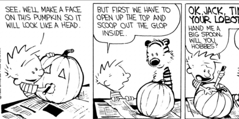 Calvin and Hobbes Jack O Lantern