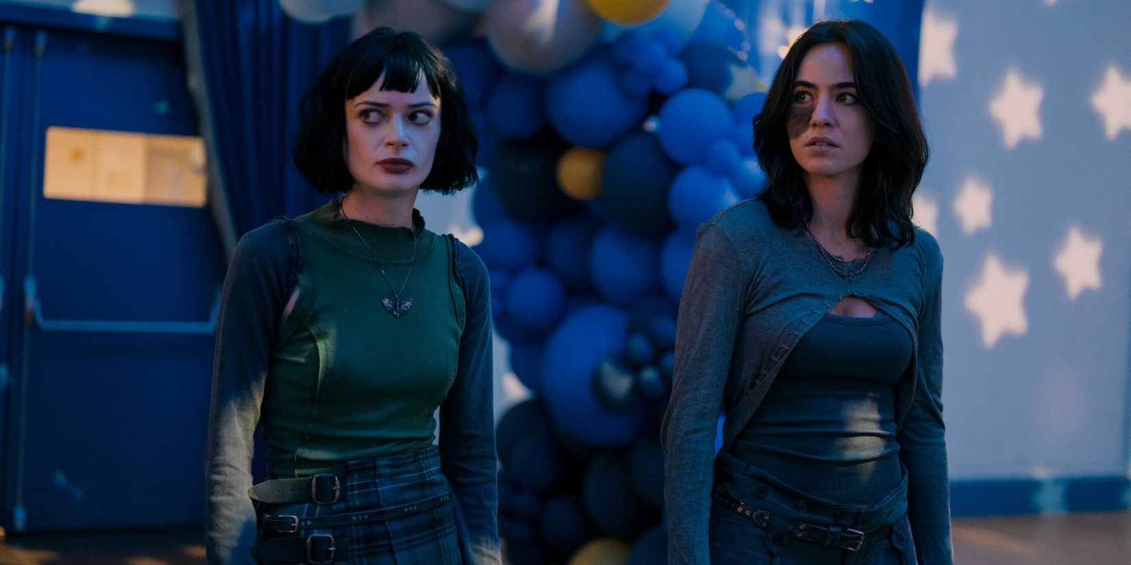 Ruth Codd as Cara and Cassandra Naud as Sable in 'Carrie.'
