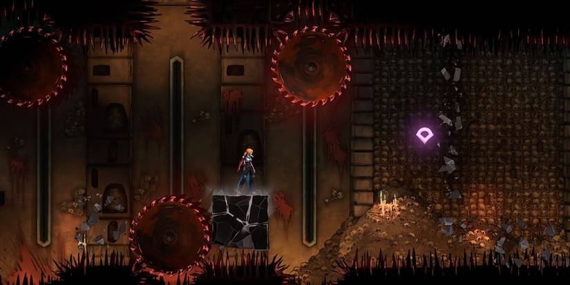 Rose platforming in Castlevania: Belmont's Curse