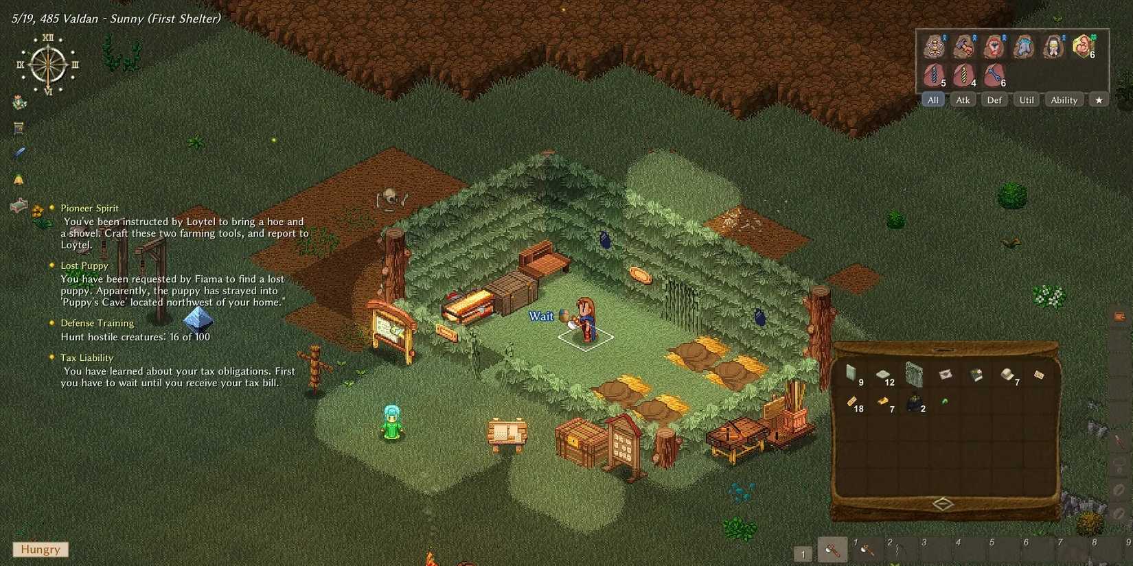 Character in grassy field in 'Tales of Maj'ehal'