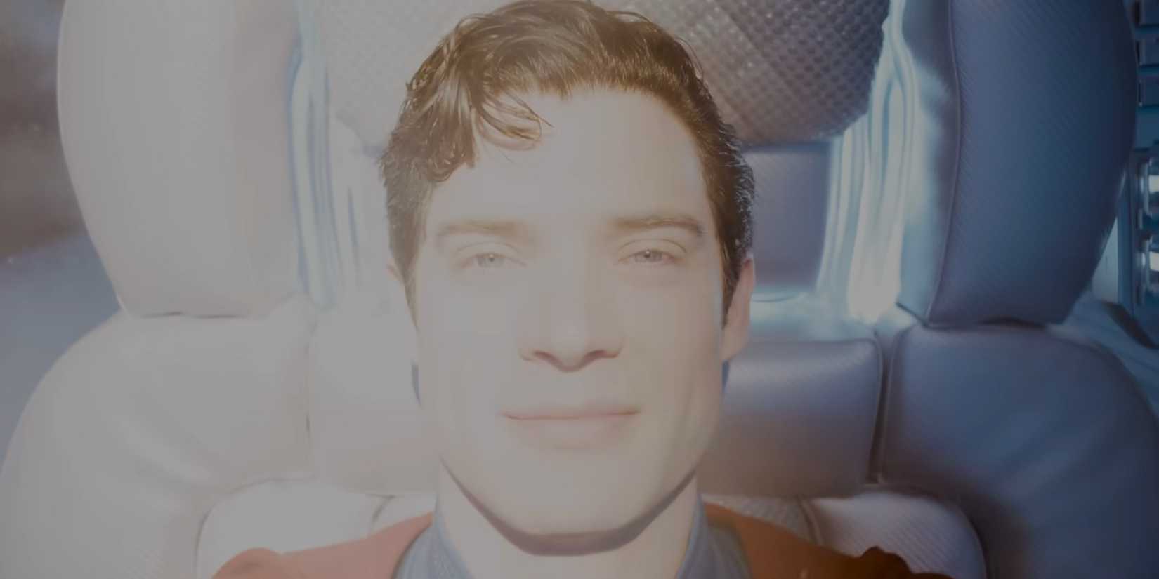David Corenswet as Superman smiling in the ending of 'Superman' (2025)