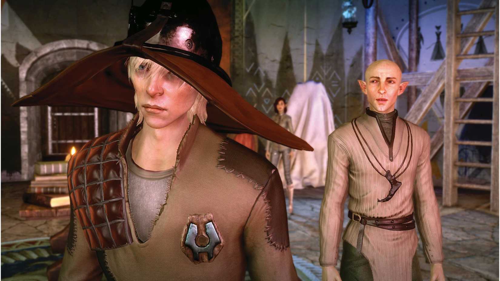 Solas talking to Cole in Dragon Age: Inquisition