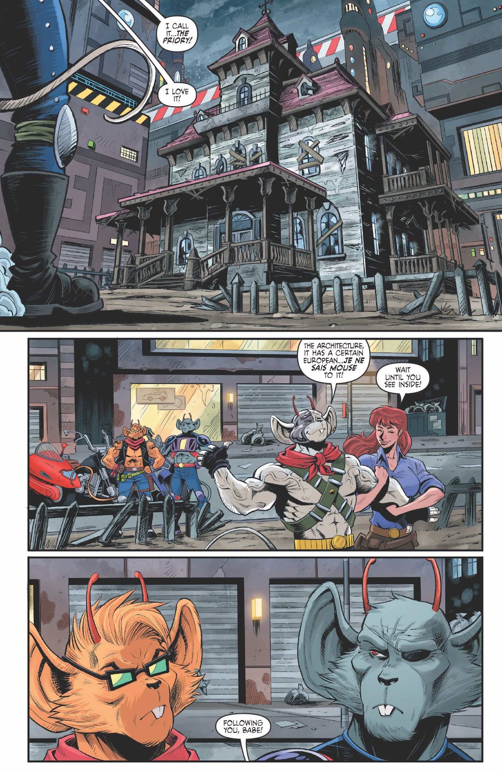 dreddmice_01_samplepage02 Biker Mice From Mars and Judge Dredd Officially Rev Their Engines in a Sneak Peek of Their First Crossover [Exclusive]