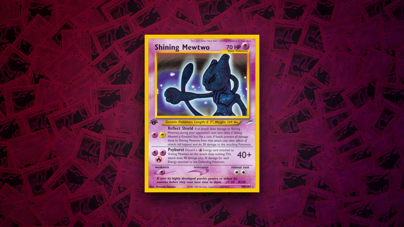 First Edition Holo Shining Mewtwo Neo Destiny Screenshot