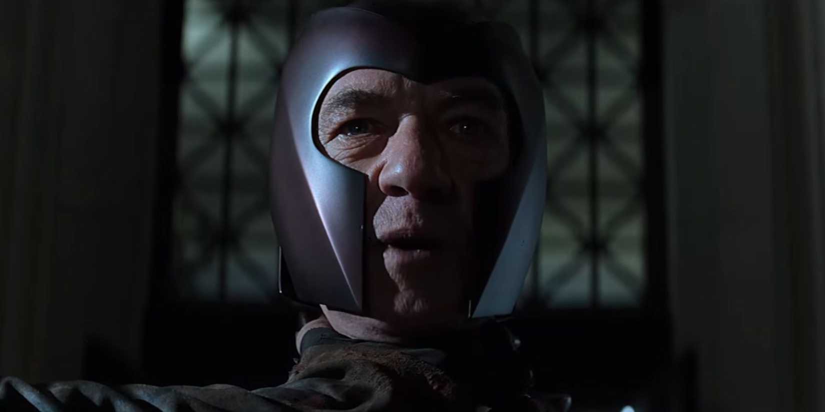 Magneto being held by the throat in X-Men