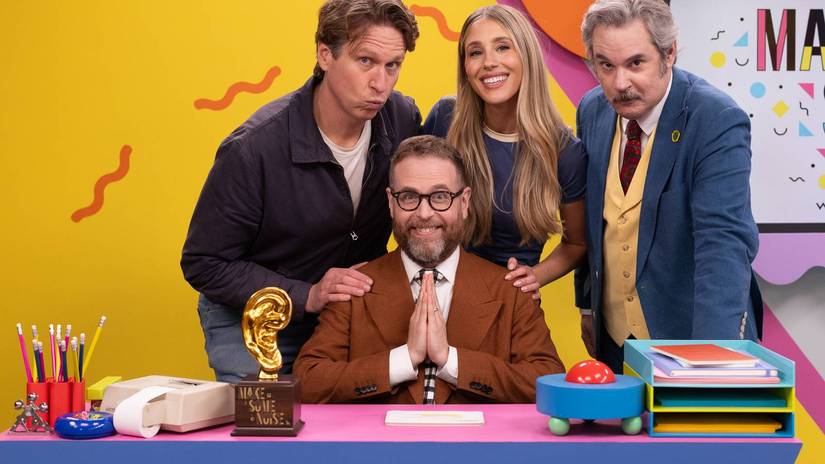 Pete Holmes, Lisa Gilroy, and Paul F. Thompkins on Make Some Noise