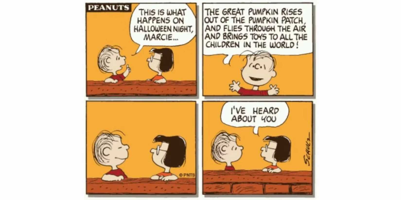 Marcie Has Heard About Linus and the Great Pumpkins