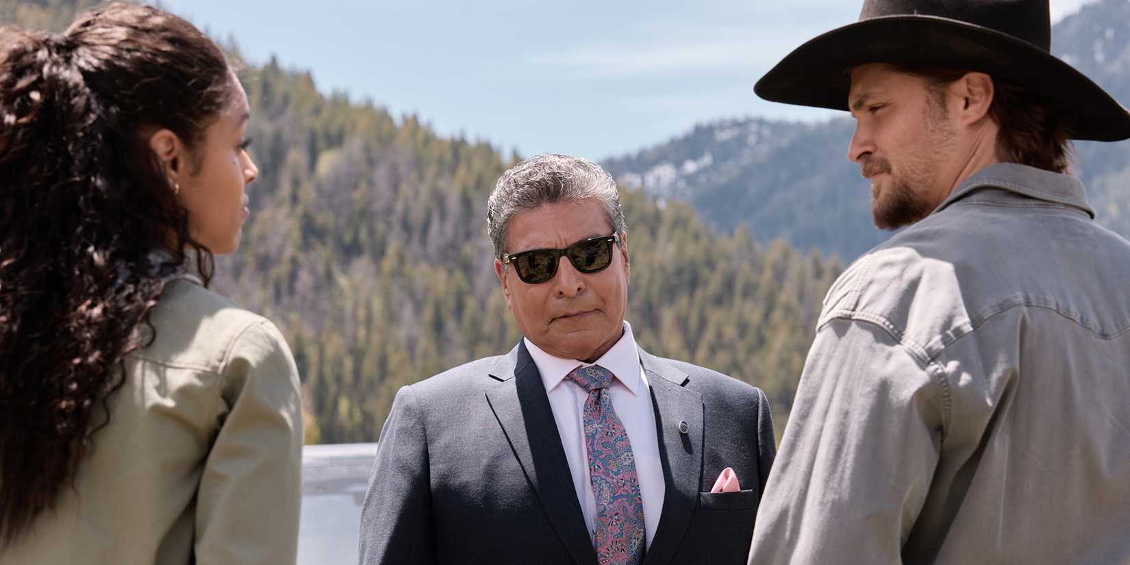 Ash Santos, Gil Birmingham, Luke Grimes in Marshals Season 2