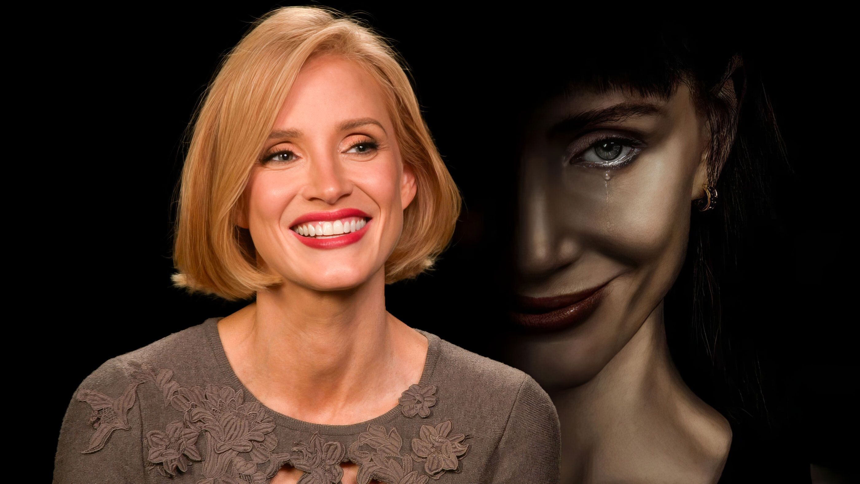 Jessica Chastain Reveals How She Created Her Viral ‘Other Mommy’ Face
