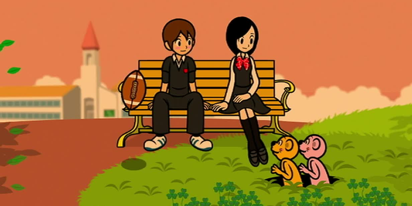 The Double Date rhythm minigame in 'Rhythm Heaven Fever' for the Nintendo Wii