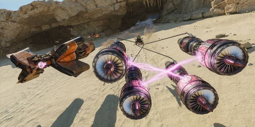 Podracing in Star Wars: Galactic Racer