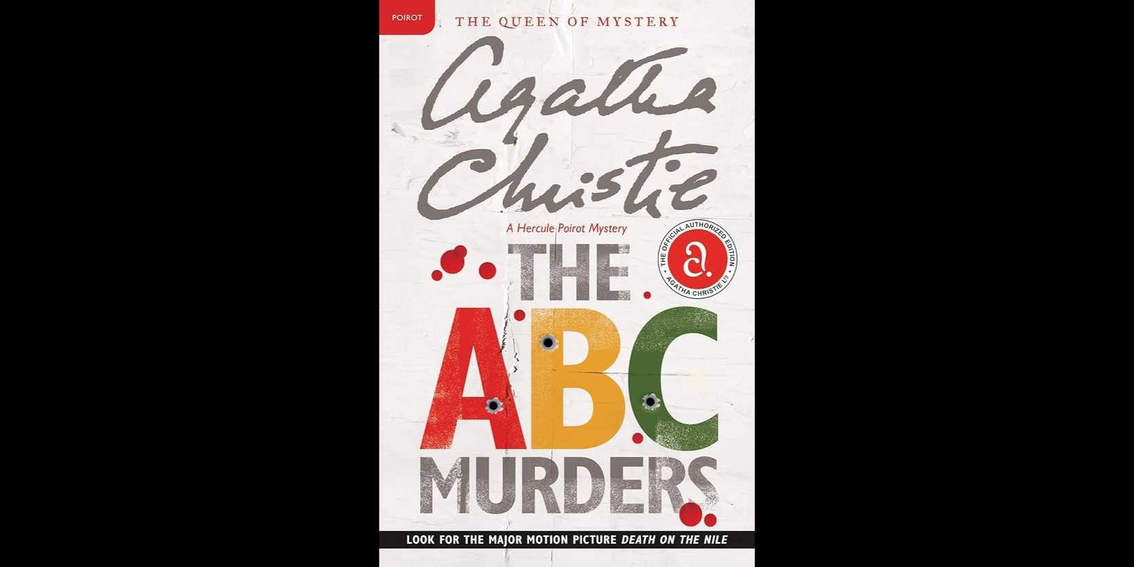 The book cover for 'The A.B.C. Murders' by Agatha Christie.