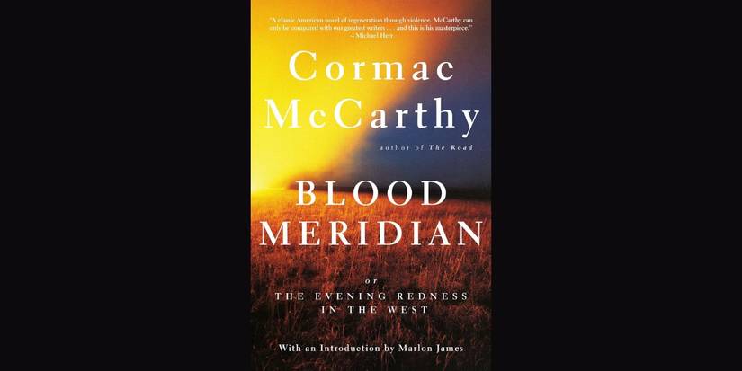 'Blood Meridian' by Cormac McCarthy book cover.