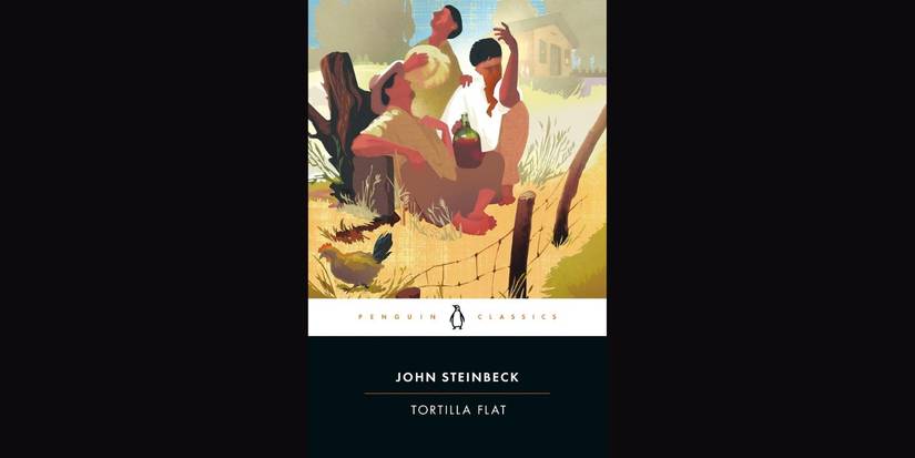 'Tortilla Flat' by John Steinbeck book cover.