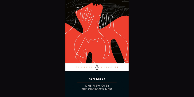 ‘One Flew Over the Cuckoo’s Nest’ by Ken Kesey book cover.