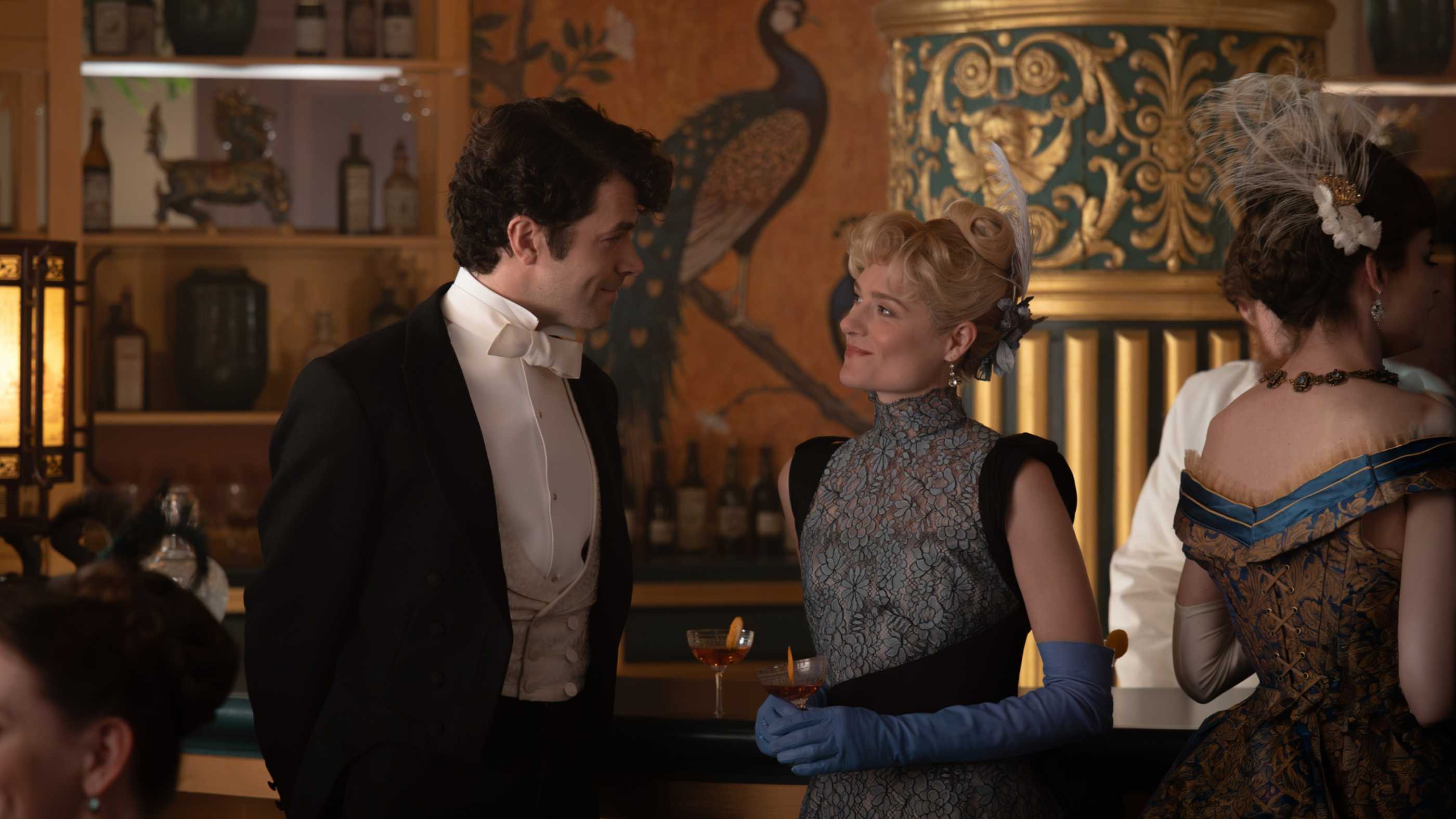 Harry Richardson and Louisa Jacobson in The Gilded Age Season 4