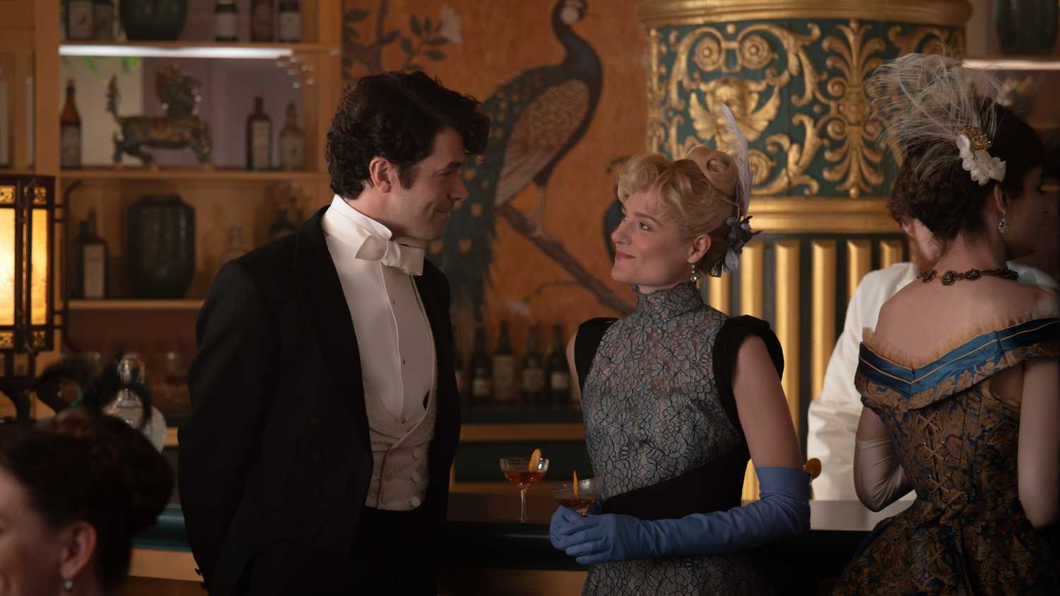 Harry Richardson and Louisa Jacobson in The Gilded Age Season 4