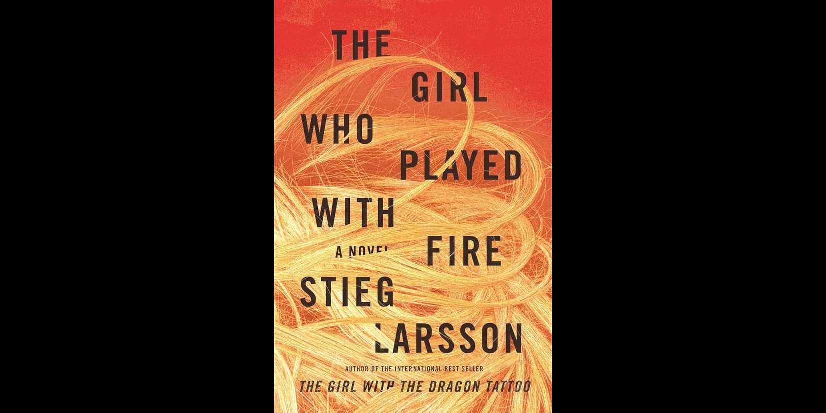 The book cover of 'The Girl Who Played with Fire' by Stieg Larrson.