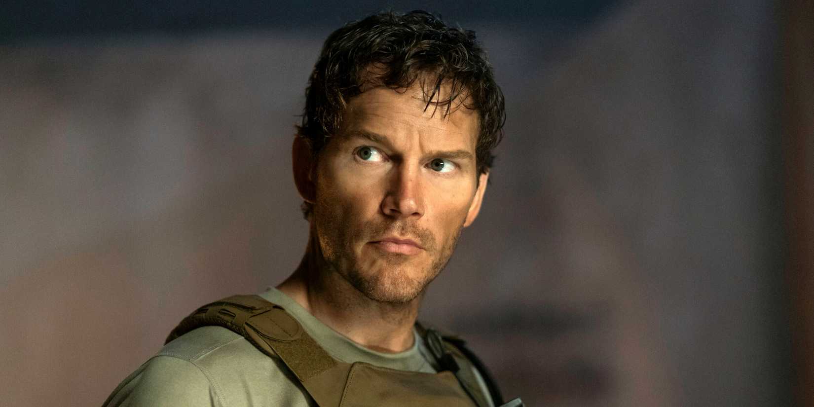 Chris Pratt as James Reece looking concerned in The Terminal List Season 2