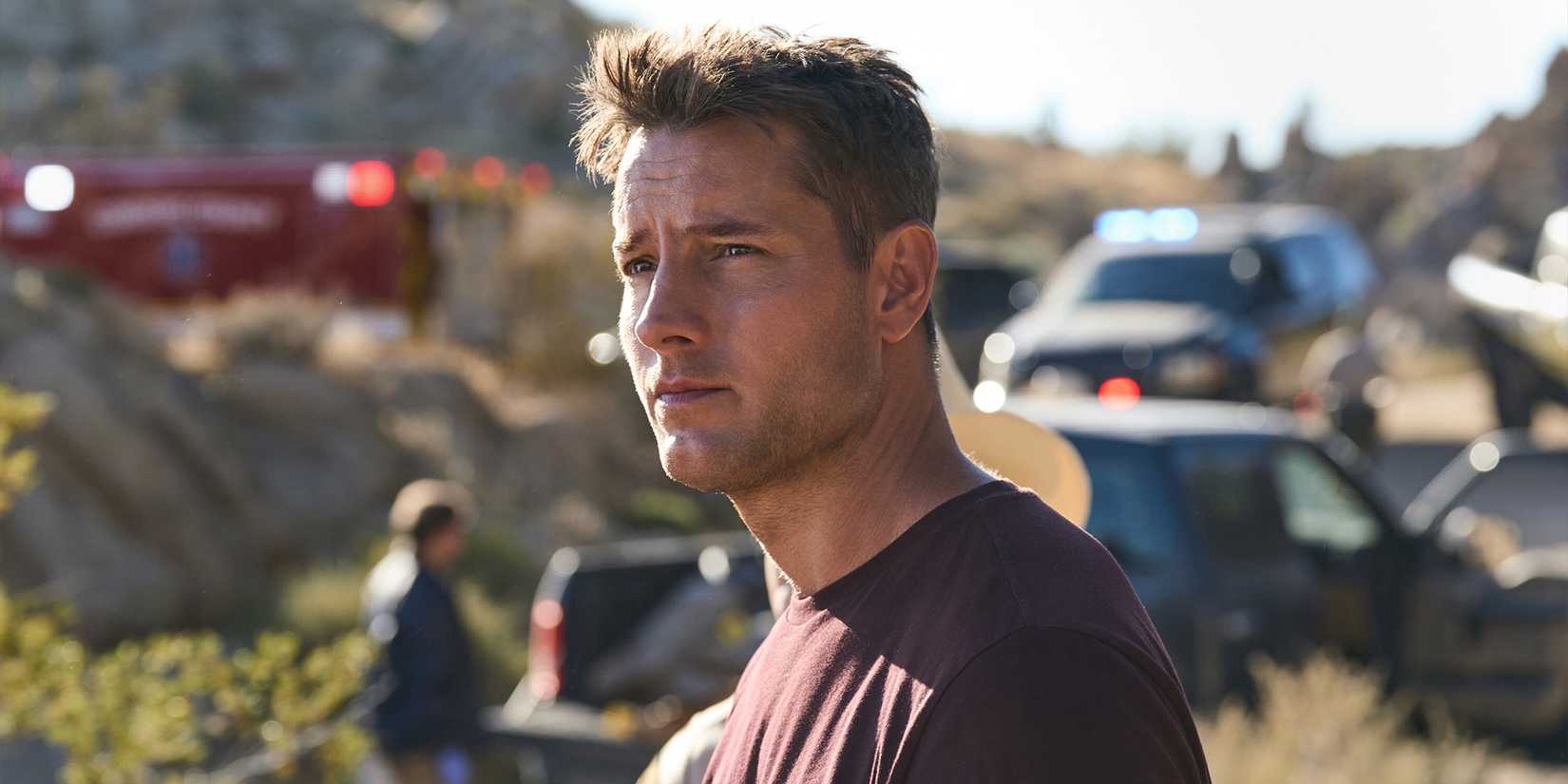 Colter Shaw (Justin Hartley) in the 'Tracker' episode "Original Parts"